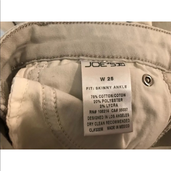 JOES JEANS Skinny Ankle Denim Isis Gray Grey Slim Low Rise Designer Neutral - Picture 7 of 8